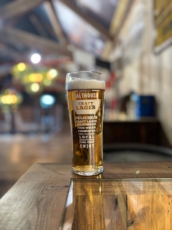 Malthouse Craft Lager Pint Glass