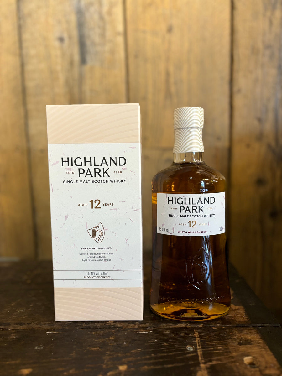 Highland Park Orkney 12 Year Old Scotch Whisky – The Grape and Grain
