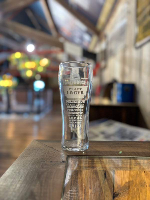 Malthouse Craft Lager Pint Glass